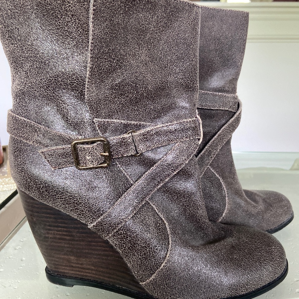 BCBG Leather Booties Size 11